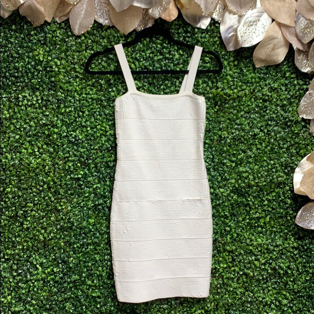 White mini dress